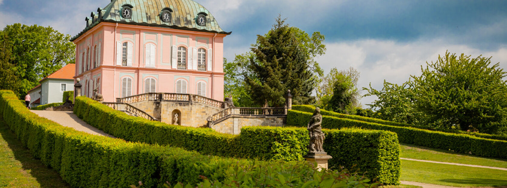 Fasanenschlösschen Moritzburg: Fasanenschlößchen Moritzburg, Quelle: www.schloesserland-sachsen.de | Sebastian Rose