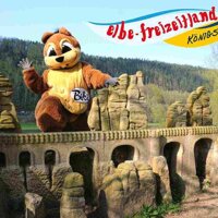 Elbe Freizeitland Königstein: Biber mit Bastei