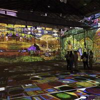 Kunstkraftwerk in Leipzig: Hundertwasser Experinece_Eine Video Installation v