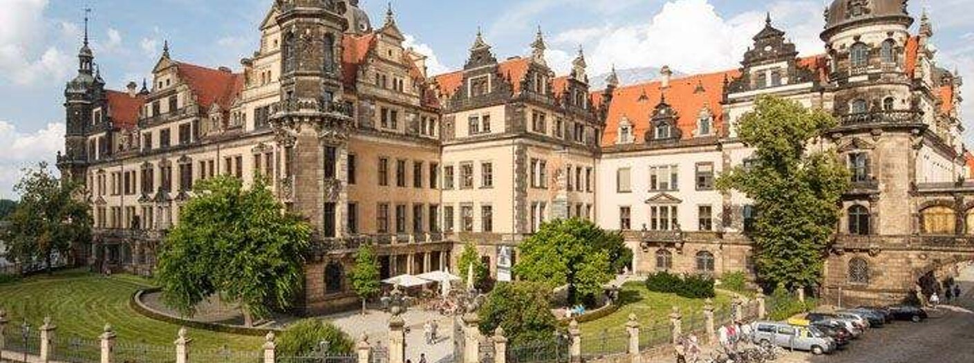 Kulturrevolution im Dresdner Residenzschloß: Dresdner Residenzschloß frontal, Quelle: Staatliche Kunstsammlungen Foto von David Brandt